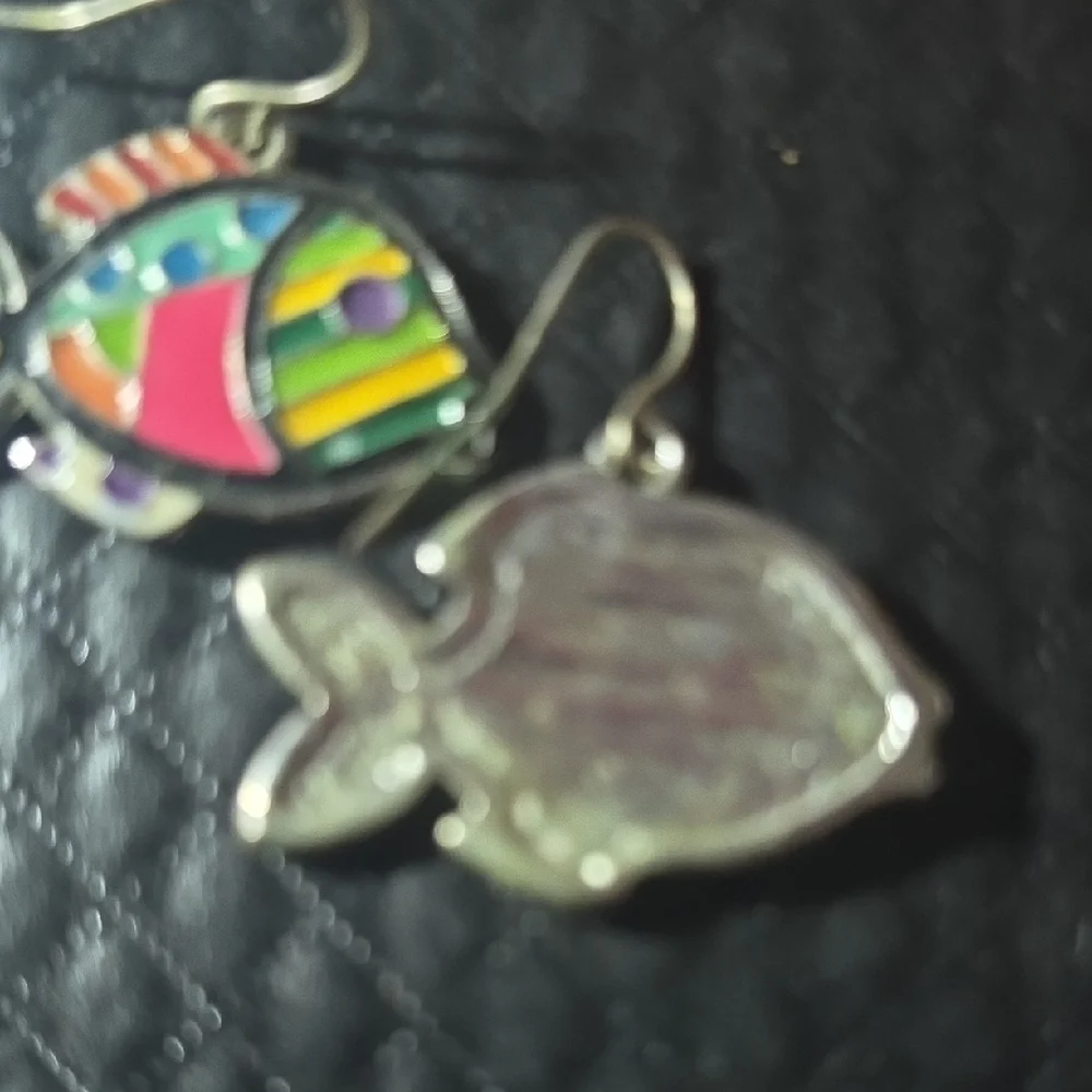 Colorful Fish-Shaped Earrings